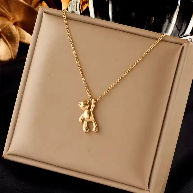 DIEYURO 316L Stainless Steel Pendant Necklace - New Multilayer Choker Chain Jewelry for Women