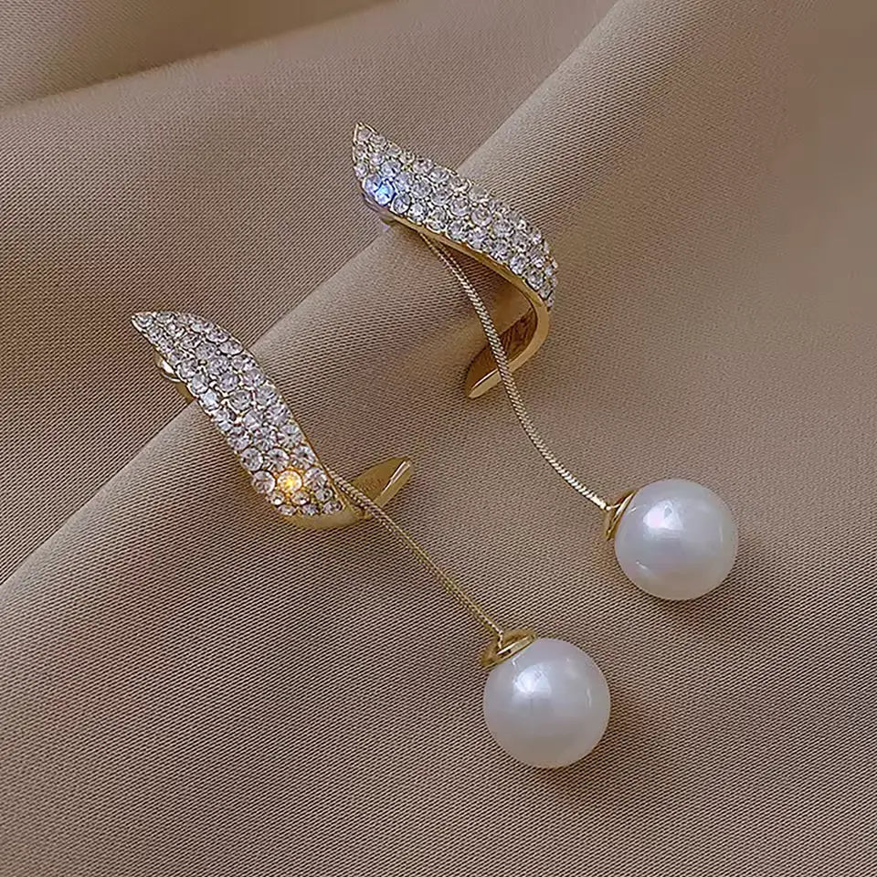 Elegant Pearl Tassel Earrings – Chic & Trendy Jewelry Set