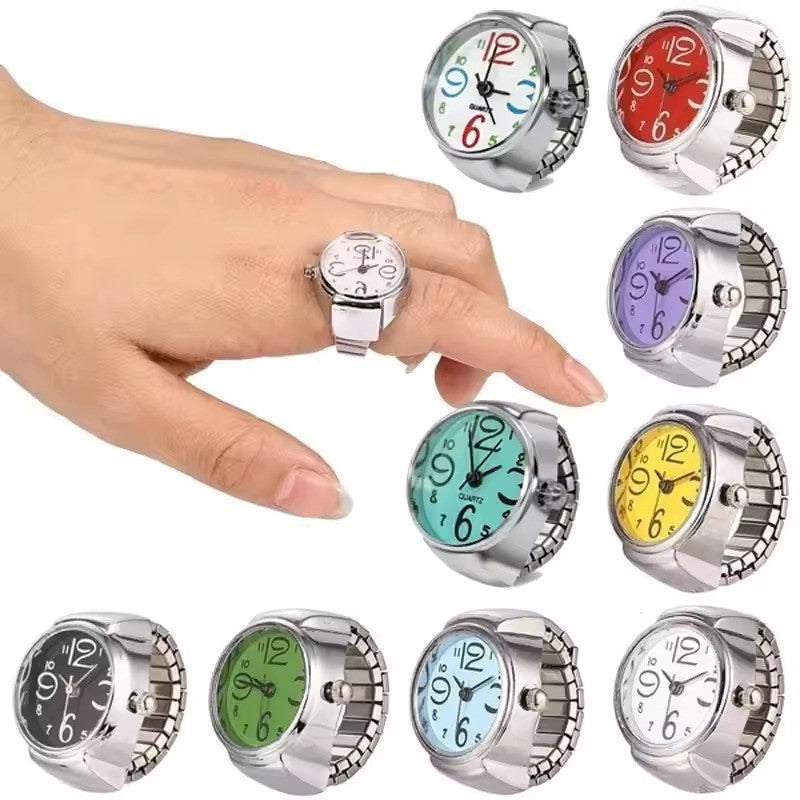 Creative Elastic Quartz Finger Ring Watch – A Unique Fashion Accessory for Couples