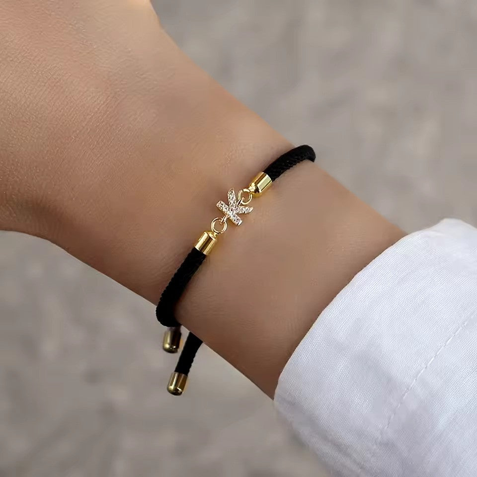 Fashion Initial Letter Charm Bracelet – Adjustable & Elegant