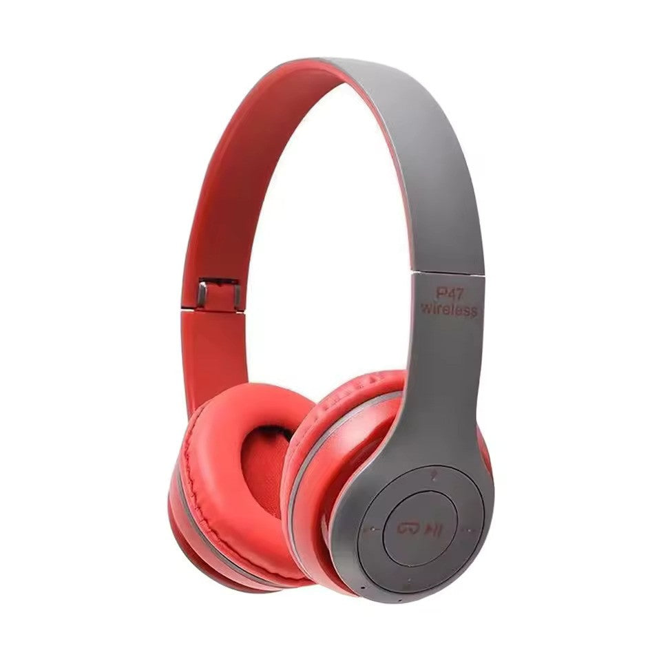 P47 Wireless Bluetooth 5.0 Headset – Foldable & Stereo Sound