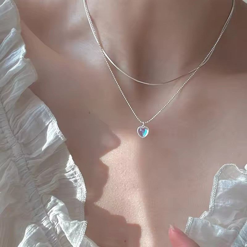 Elegant Double-Layer Butterfly Necklace – Shiny & Exquisite Jewelry for Women