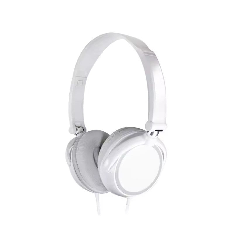 Wired Stereo Headphones – 3.5mm Foldable Headset with Bass & Mic