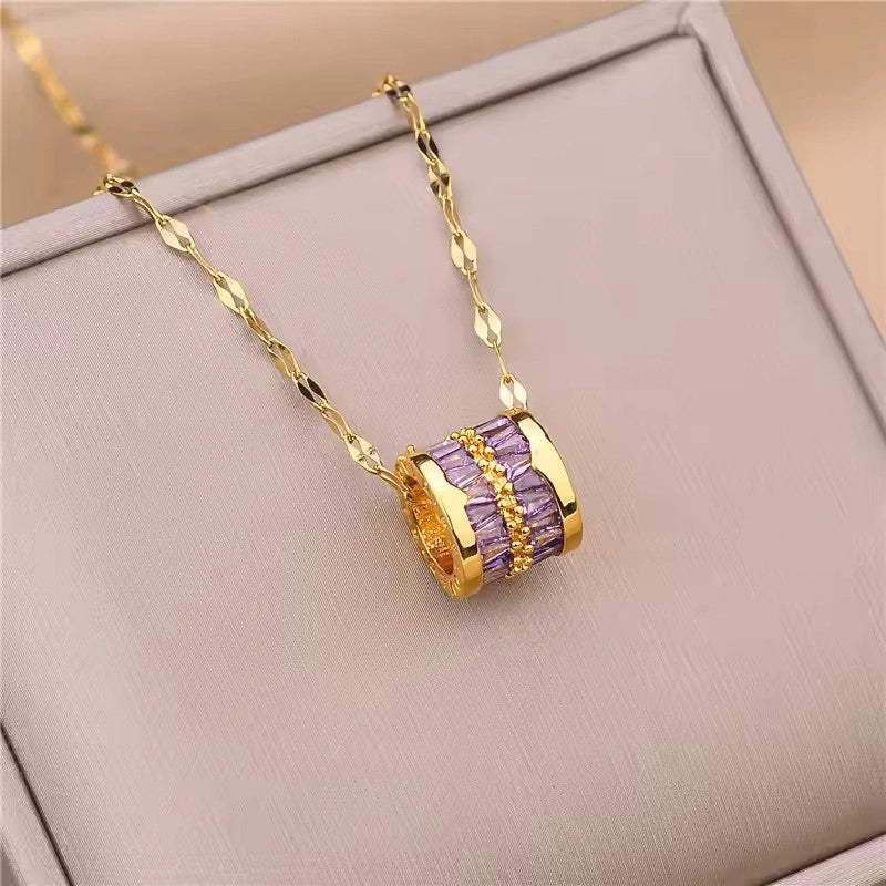 Luxury 3-Color Lucky Beads Pendant Necklace