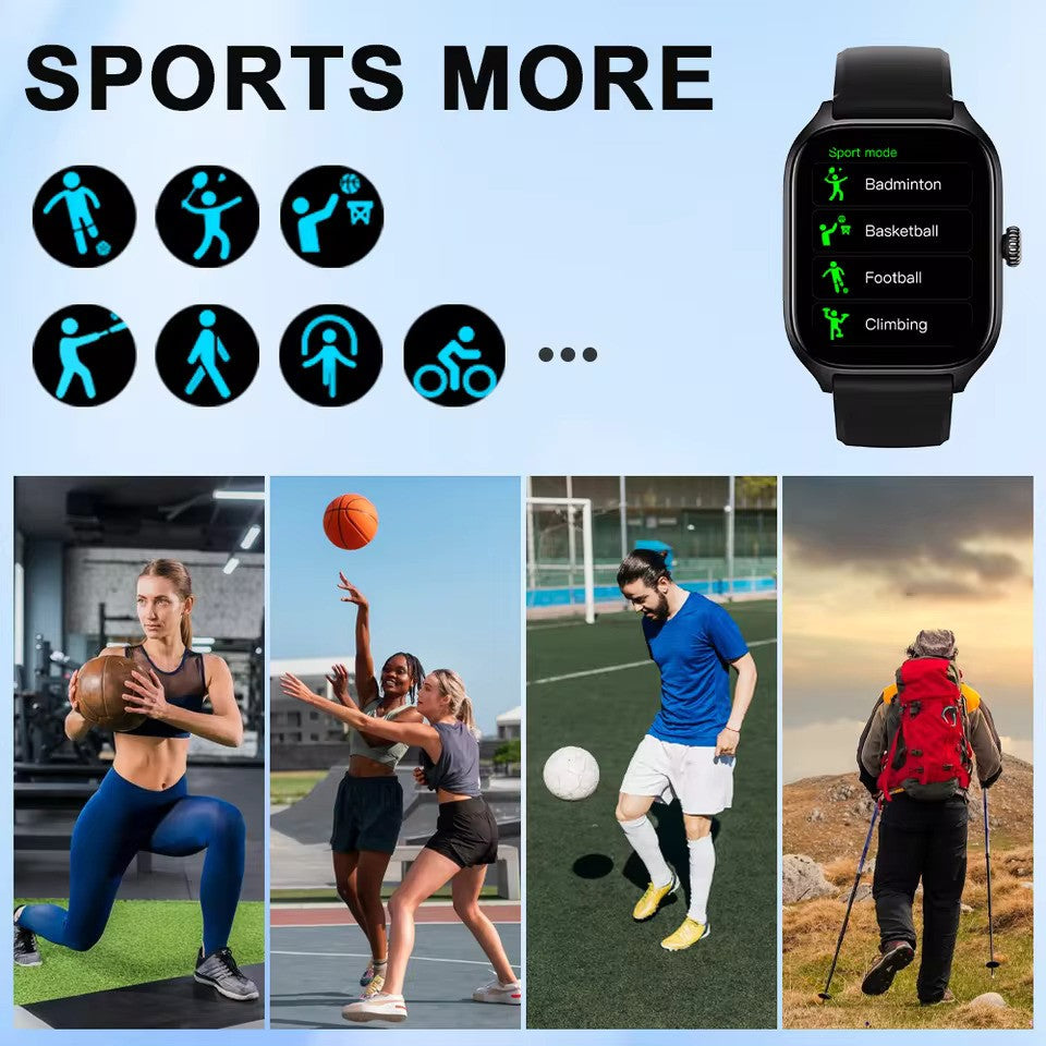 LAXASFIT H9 Smartwatch – Stay Connected & Healthy