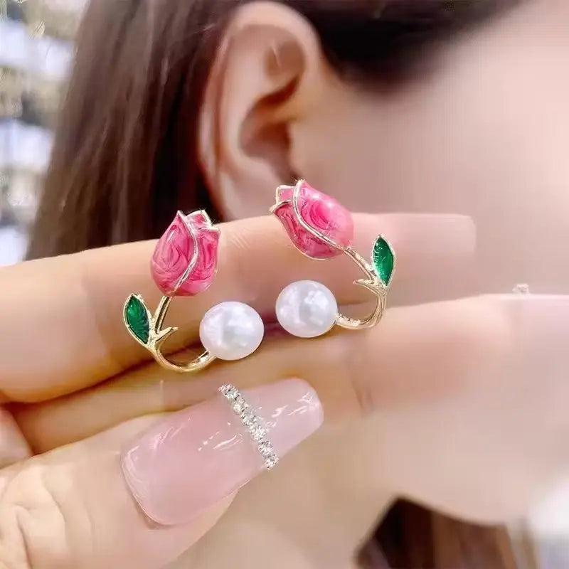Light Luxury Imitation Pearl Earrings
