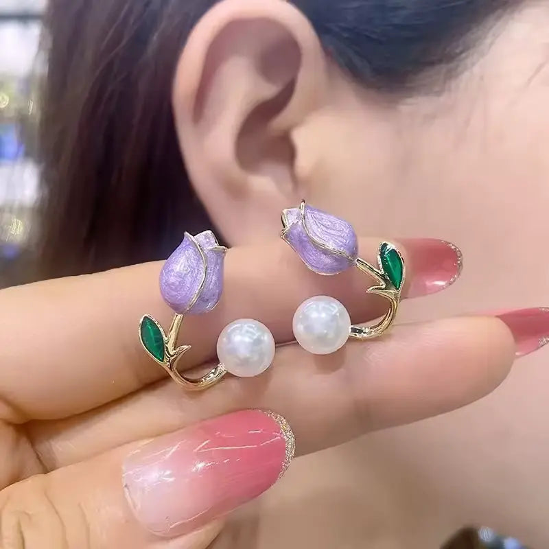 Light Luxury Imitation Pearl Earrings