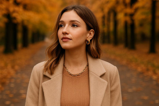 Fall 2026 jewelry trends featuring statement earrings and bold jewelry