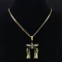 Stainless Steel Ahura Mazda Necklace – Zoroastrian Religion Jewelry Inspired by Persian Empire