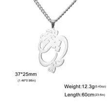 EUEAVAN Persian Calligraphy Necklace – Stainless Steel Farsi Pendant