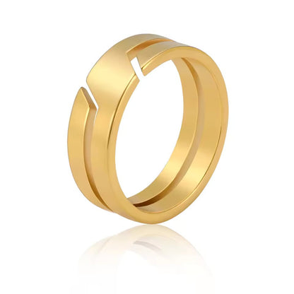 Skyrim Stainless Steel Ring – Minimalist Black Band for Men & Women