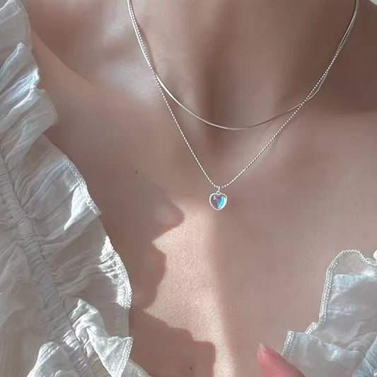 Elegant Double-Layer Butterfly Necklace – Shiny & Exquisite Jewelry for Women
