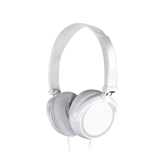 Wired Stereo Headphones – 3.5mm Foldable Headset with Bass & Mic
