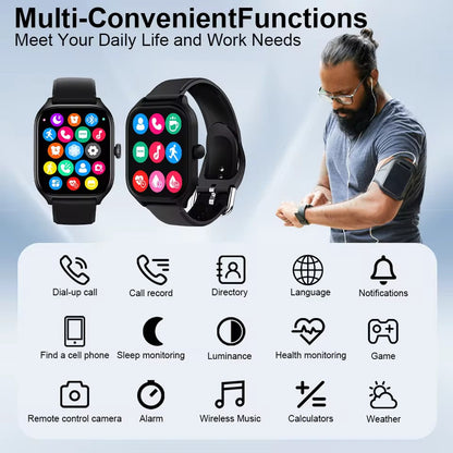 LAXASFIT H9 Smartwatch – Stay Connected & Healthy