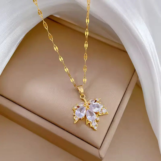 ZAKOL Classic Gold Stainless Steel Necklace