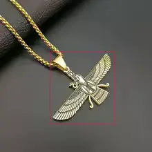 Faravahar Zoroastrian pendant inspired by Persian heritage