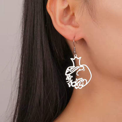 Persian pomegranate design earrings for women and girls