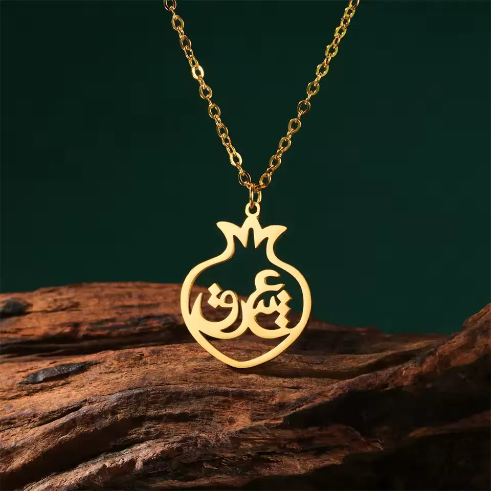 Jeshayuan Persian Eshgh Pendant – Stainless Steel Cultural Jewelry