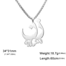  Lemegeton Women’s Persian Poetry Necklace – Simple Fashion Pendant